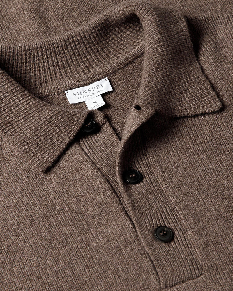 Sunspel Lambswool Polo Shirt