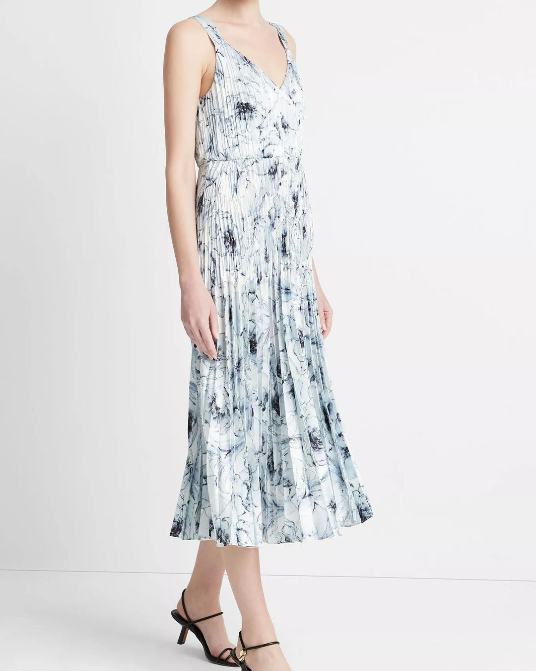 Vince Washed Lilly VNK Pleated Slip Dress