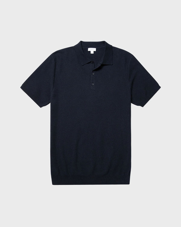 Sunspel Fine Texture Polo Shirt